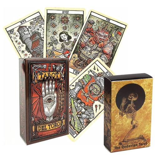 PMELCXD Anfängerfreundliche Tarotkarten - Tarot Deck mit 78 Einzigartigen Designs, Hochwertiges Papier, Ideal für Tägliche Wahrsagerei und Sammler von PMELCXD