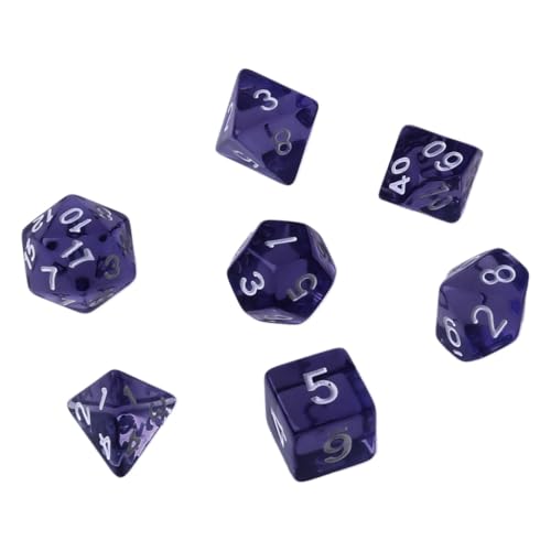 7-teiliges Spielwürfel-Set, D4, D6, D8, D10, D12, D20, polyedrisches Würfel-Set, Tischbrett, Rollenspiel-Set 7-teiliges Spielwürfel-Set, D4, D6, D8, D10, D12, D20, polyedrisches Würfel-Set, Tischbrett, Rollenspiel-Set von PMFACE