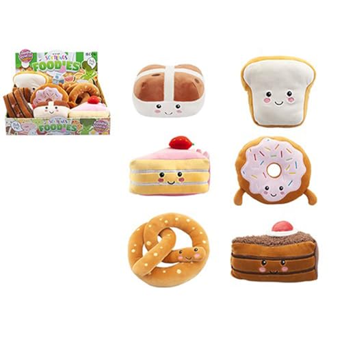 Entzückende verschiedene Designs Plüsch-Bäckerei-Fooddies – 16 cm – weiches und kuscheliges Design, für Kinder und Lebensmittelliebhaber (1 Stück) von PMS