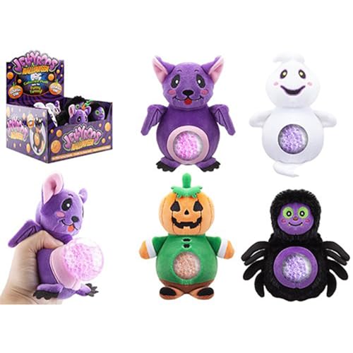 Jellyroos Halloween mit Perlen im Inneren (15 cm), 1 Stück, bezauberndes Plüschtier, perfekter Stressabbau, Partygeschenk und gruseliges Geschenk für Kinder von PMS