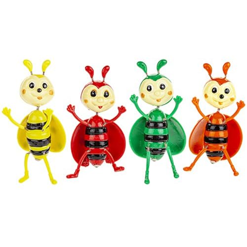 Marienkäfer auf Stange mit beweglichem Kopf und Gliedmaßen, bunte Gartendekoration in 4 verschiedenen Designs, perfektes Geschenk und Outdoor-Akzent, 1 Stück von PMS