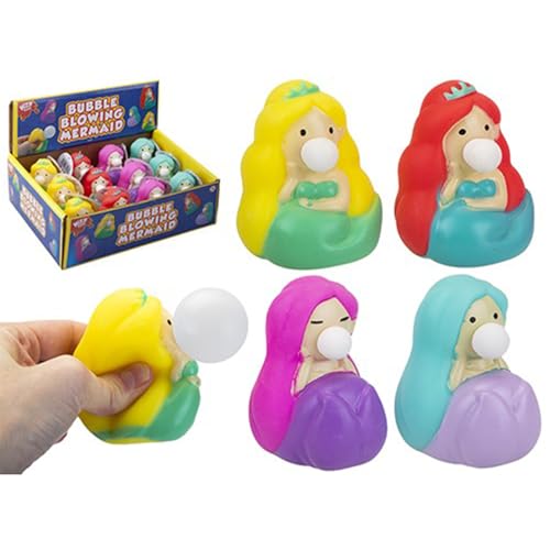 PMS 543365 Seifenblasen-Spielzeug, Meerjungfrau, 1 Stück (4 verschiedene Farben), mehrfarbig von PMS