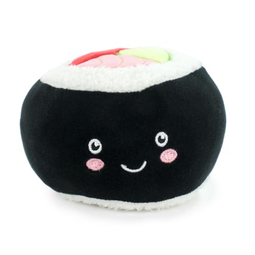 PMS Foodies 16002618 Plüschtier, Maiskolben, Wassermelone, Erbsen, Sushi, Kuchen, Hamburger, Avocado - 16002618 (Sushi) von PMS