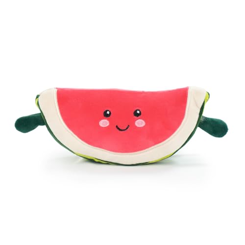 PMS Foodies 16002618 Plüschtier, Maiskolben, Wassermelone, Erbsen, Sushi, Kuchen, Hamburger, Avocado - 16002618 (Wassermelone) von PMS