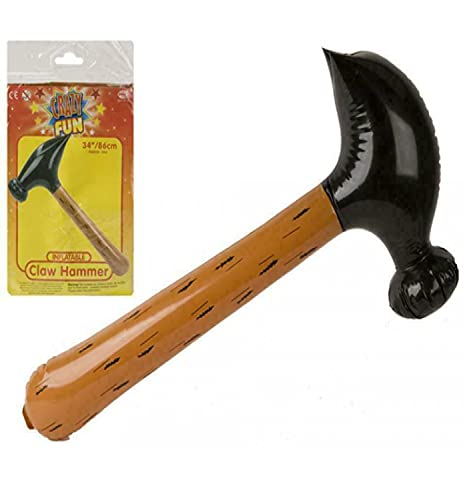 PMS Riesiger aufblasbarer 86,4 cm Klauenhammer, hell und bunt, aufblasbar, Pool, Bad, Meer, verrückter Spaß, Spielzeug, Partyspiel für Erwachsene, Junggesellenabschied, Verkleidung und Kinder PMS Riesiger aufblasbarer 86,4 cm Klauenhammer, hell und bunt, aufblasbar, Pool, Bad, Meer, verrückter Spaß, Spielzeug, Partyspiel für Erwachsene, Junggesellenabschied, Verkleidung und Kinder von PMS
