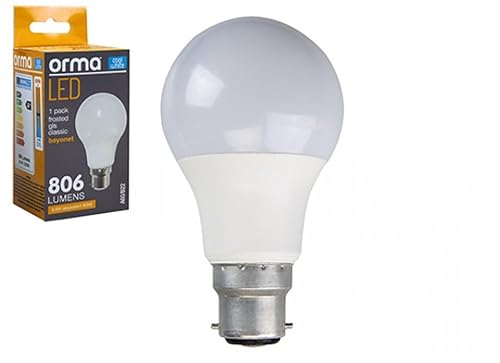 Revolutionäre kaltweiße klassische LED-Leuchtmittel, Bajonettsockel, 9,6 W (22 mm Durchmesser), perfekt für Beleuchtung zu Hause und im Büro, 1 Stück von PMS