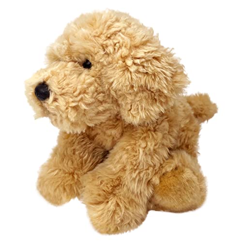 VFM - Golden Doodle Hund Plüsch 30 cm Kuscheltier (Keks) Super süßer und Flauschiger Welpe Luxuriöser lebensechter Kuscheltier-Teddy - von PMS