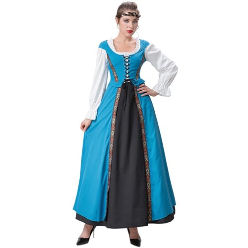 Deku Geisterkostüm Cosplay Elegantes Cosplay-Kleid, Hofkleid für Damen, Retro-, Oktoberfest-Kostüm, Performance-Outfit mit quadratischem Halsausschnitt Taillenmieder Touka-Cosplay-Kostüm (Sky Blue, M) Deku Geisterkostüm Cosplay Elegantes Cosplay-Kleid, Hofkleid für Damen, Retro-, Oktoberfest-Kostüm, Performance-Outfit mit quadratischem Halsausschnitt Taillenmieder Touka-Cosplay-Kostüm (Sky Blue, M) von PMUYBHF