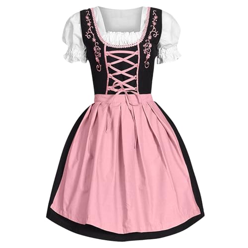 Link-Cosplay-Kostüm Botw Deutsches Kleid für Damen Übergröße, mit eckigem Ausschnitt, Schürze, Oktoberfest-Biermädchen-Kostüm Kinder Anime Hoodies Pullover Cosplay Kostüm Hoodie Sweatshirt 4-12 (S) von PMUYBHF