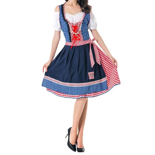 PMUYBHF Cosplay-Kostüm Mit Roter Kapuze Cosplay-Kostüme, elegante Kleidung für Bierfeste Aufführungen, schulterfreies Kleid, vielseitig alle Jahreszeiten Chihiro Fujisaki (Blue, XL) von PMUYBHF