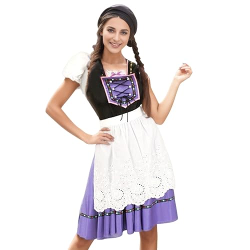 PMUYBHF Eri Cosplay Kostüm Für Kinder Cosplay-Kostüme Festivals. Elegante Kleider im Hofstil mit fließendem Rockdesign, perfekt Bierfeste saisonale Flash-Cosplay-Kostüm (Blue, XL) von PMUYBHF