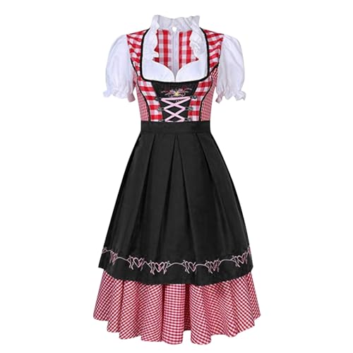 PMUYBHF Gothic-Minikleider Für Frauen Damen Halloween Oktoberfest Kleid Body Sculpting Bühnenkostüm Kostüm Stormtrooper Kostüm Erwachsene Männer Cosplay (Black, XXXL) von PMUYBHF
