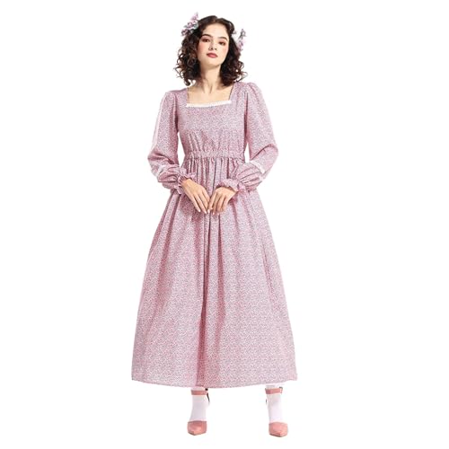 PMUYBHF Keule Waffe Mittelalterlich Kleid Frauen Präriekleider Blumenkostüm Kriegskleid Cosplay Kostüme Anime (M) von PMUYBHF