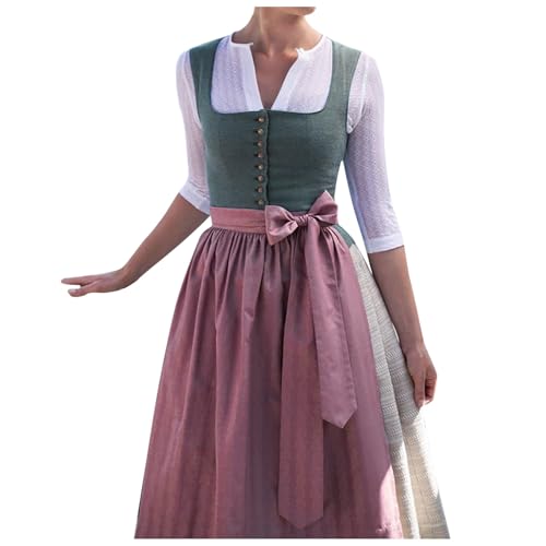 PMUYBHF Mittelalterliche Geschenke Für Jungen Damen Halloween Oktoberfest Kleid Body Sculpting Bühnenkostüm Kostüm Katze Cosplay Kostüm Kätzchen Schwanz Ohren Kragen (Light Green, L) von PMUYBHF
