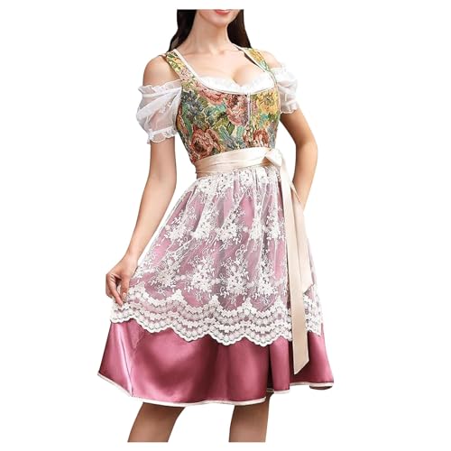 PMUYBHF Mittelalterliche Kleider Für Frauen Cosplay Oktoberfest Cosplay Kostüm Bühnenkostüm Showkostüm Schmetterlingsflügel Halloween Cosplay Frauen Fee Kostüm (38) von PMUYBHF