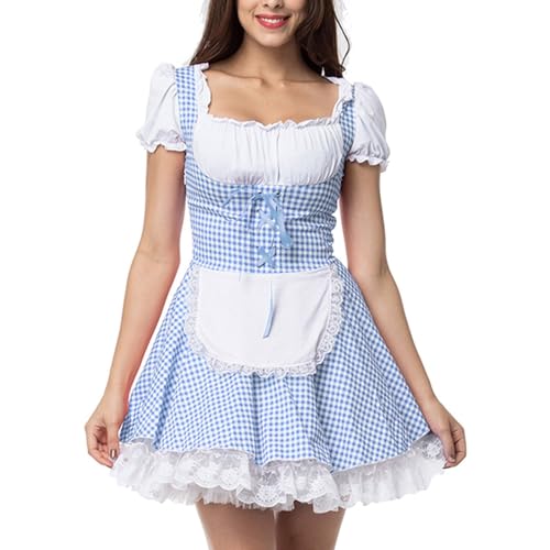 PMUYBHF Mittelalterlicher Ritterhelm Für Erwachsene Bierfest. Erleben Sie ethnische Kleidung für Frauen festlicher Atmosphäre Funtime Foxy Cosplay-Kostüm (C, L) von PMUYBHF