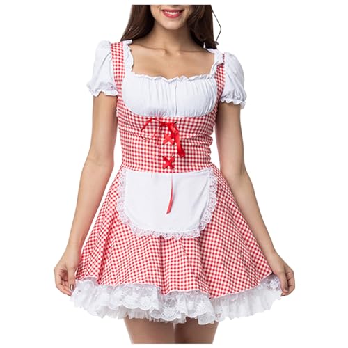 PMUYBHF Mittelalterlicher Ritterhelm Für Erwachsene Bierfest. Erleben Sie ethnische Kleidung für Frauen festlicher Atmosphäre Funtime Foxy Cosplay-Kostüm (E, M) von PMUYBHF