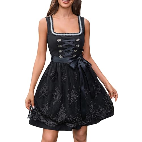 Raphtalia-Cosplay-Kostüm Cosplay-Kostüm im mittelalterlichen Stil, Outfit für Bierfest mit Spitzen- und Knopfdesign Belle Kostüme Verkleiden Sich Party Girls Prinzessin Cosplay Halloween (Black, L) von PMUYBHF
