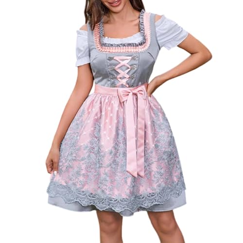 Rosalina-Cosplay-Kostüm Elegantes Spitzenkorsettkleid für Frauen Gothic Cosplay Kostüm Kleid Formale Abendparty Schmal Geschnittener Tierpyjama - Einteiliges Cosplay-Giraffenkostüm (Light Gray, M) von PMUYBHF