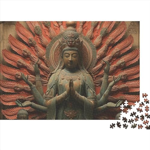 Bodhisattva 500 Teile Puzzle Puzzlespielzeug Für Erwachsene Bodhisattva Spielzeugpuzzle Aus Holz Lernspielzeug 500pcs (52x38cm) von PMVCFRXA