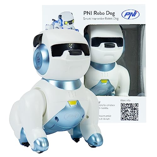 PNI Interaktiver intelligenter Roboter Robo Dog, Sprachsteuerung, Touch-Tasten, weiß-blau, Batterie enthalten 3,7V 350mAh PNI Interaktiver intelligenter Roboter Robo Dog, Sprachsteuerung, Touch-Tasten, weiß-blau, Batterie enthalten 3,7V 350mAh von PNI