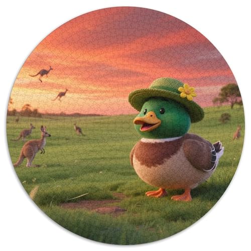 Duck（4） 1000 Teile Puzzle Duck Cute RundPuzzle Puzzle Made in Europe DIY Geeignet Ab 12 Jahren Wand Dekoration 1000pcs (67.5x67.5cm) von PNSDUESA