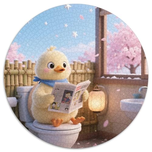 Duck（6） 1000 Teile Puzzle Duck Cute RundPuzzle Schwieriges Großes Puzzle DIY Geeignet Ab 12 Jahren Puzzles-Geschenk 1000pcs (67.5x67.5cm) von PNSDUESA