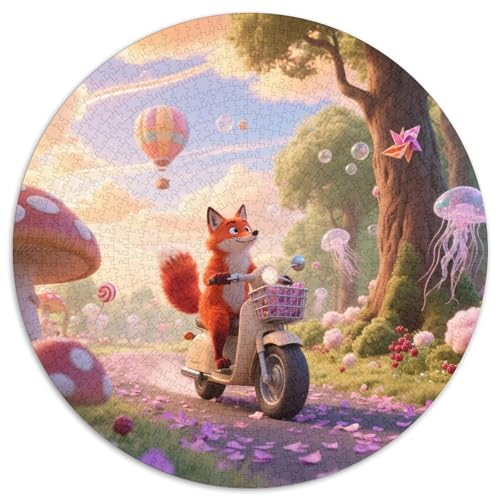 Fuchs（3） 1000 Teile Puzzle Fuchs RundPuzzle Puzzle Made in Europe DIY Geeignet Ab 12 Jahren Puzzles-Geschenk 1000pcs (67.5x67.5cm) von PNSDUESA