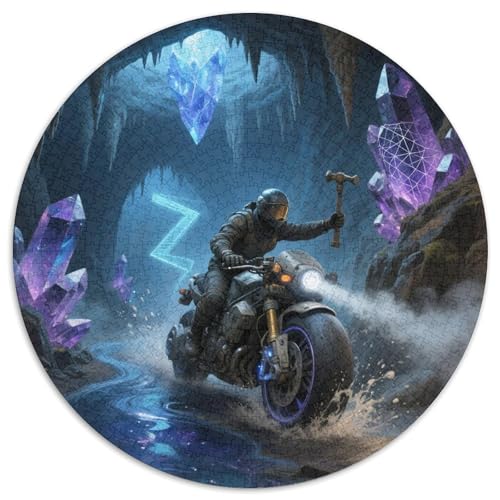 Motorsport 1000 Teile Puzzle Motorsport RundPuzzle Druck Schwieriges Unmögliches Puzzle DIY Geeignet Ab 12 Jahren Puzzles-Geschenk 1000pcs (67.5x67.5cm) von PNSDUESA
