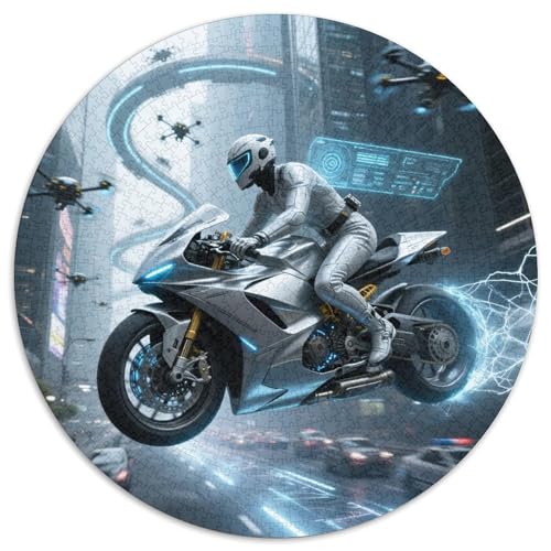 Motorsport 1000 Teile Puzzle Motorsport RundPuzzle Puzzle Made in Europe DIY Erwachsene Wand Dekoration 1000pcs (67.5x67.5cm) von PNSDUESA