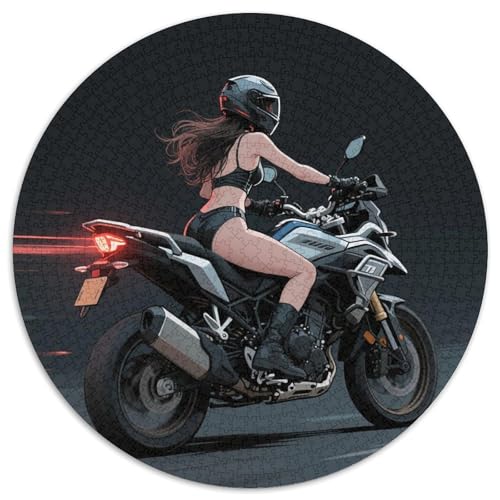 Motorsport 1000 Teile Puzzle Motorsport RundPuzzle Schwieriges Großes Puzzle DIY Geeignet Ab 12 Jahren Wand Dekoration 1000pcs (67.5x67.5cm) von PNSDUESA