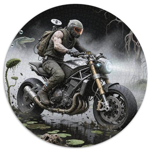 Motorsport 1000 Teile Puzzle Motorsport RundPuzzle Schwieriges Großes Puzzle Puzzle Stressfreisetzung Spielzeug Für Erwachsene Und Kinder Wand Dekoration 1000pcs (67.5x67.5cm) von PNSDUESA