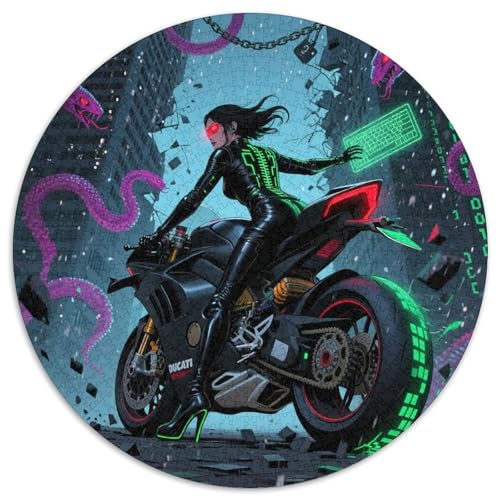Motorsport 1000 Teile Puzzle Motorsport RundPuzzle Schwieriges Großes Puzzle Puzzle Stressfreisetzung Spielzeug Geeignet Ab 12 Jahren Wand Dekoration 1000pcs (67.5x67.5cm) von PNSDUESA