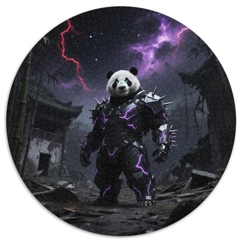 Panda 1000 Teile Puzzle Panda Armor Science Fiction RundPuzzle Schwieriges Großes Puzzle Puzzle Stressfreisetzung Spielzeug Geeignet Ab 12 Jahren Wand Dekoration 1000pcs (67.5x67.5cm) von PNSDUESA
