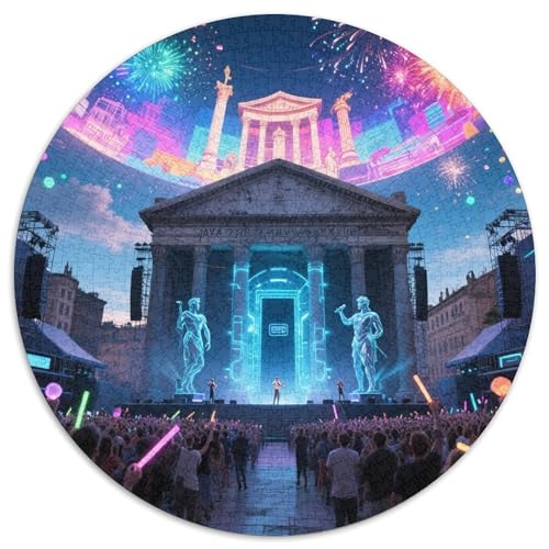 Pantheon 1000 Teile Puzzle RundPuzzle Druck Schwieriges Unmögliches Puzzle Puzzle Stressfreisetzung Spielzeug Geeignet Ab 12 Jahren Wand Dekoration 1000pcs (67.5x67.5cm) von PNSDUESA