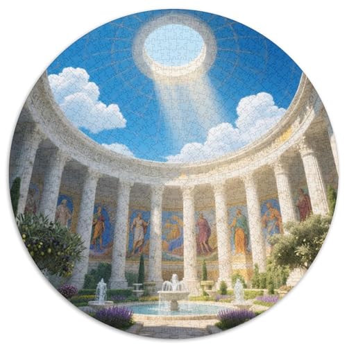 Pantheon 1000 Teile Puzzle RundPuzzle Puzzle Made in Europe DIY Für Erwachsene Und Kinder Wand Dekoration 1000pcs (67.5x67.5cm) von PNSDUESA