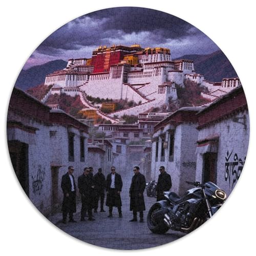 Potala Palace（2） 1000 Teile Puzzle RundPuzzle Puzzle Made in Europe PädagogischesStressabbau-Spielzeug Für Erwachsene Kinder Für Erwachsene Und Kinder Wand Dekoration 1000pcs (67.5x67.5cm) von PNSDUESA