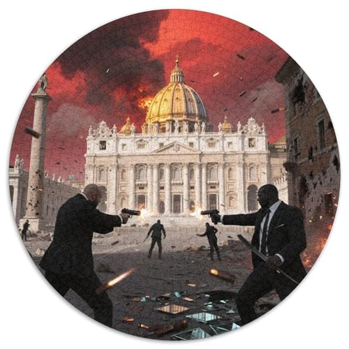 St. Peter's Basilica 1000 Teile Puzzle RundPuzzle Puzzle Made in Europe PädagogischesStressabbau-Spielzeug Für Erwachsene Kinder Für Erwachsene Und Kinder Puzzles-Geschenk 1000pcs (67.5x67.5cm) von PNSDUESA