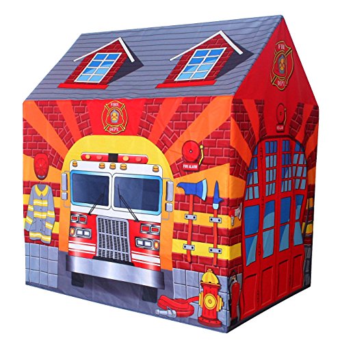 POCO DIVO Feuerwehrstation Spielzelt Kinder Pretend Playhouse von POCO DIVO