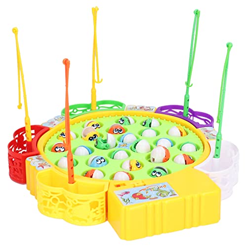 Fishing Game Board - Premium ABS-Material mit Musik Funktion, klassisches Spin & Catch Fish Spielzeug für Gruppenspiele, Kinder Hand-Auge-Koordination entwicklung Fishing Game Board - Premium ABS-Material mit Musik Funktion, klassisches Spin & Catch Fish Spielzeug für Gruppenspiele, Kinder Hand-Auge-Koordination entwicklung von PODSJD
