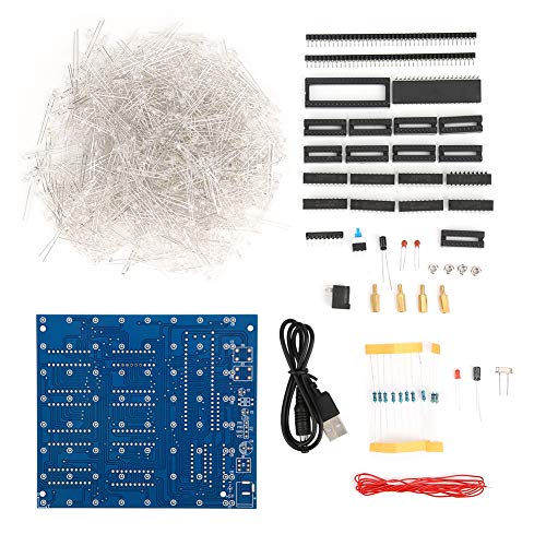 Handgefertigte DIY Cube Craft Kit, inklusive Ersatzteile, glänzendes einzigartiges Design - langlebige Qualität, einfache Montage, für Geschenke und Dekoration (Type 1) von PODSJD