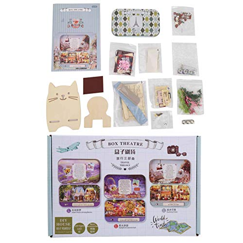 Holz -DIY -Modell -Kit - Komplette Teile mit englischen Anweisungen für Teenager und Erwachsene, Öko - freundliches Handwerks für Weihnachten Valentinstag (Q-012 Strolling in Paris) von PODSJD