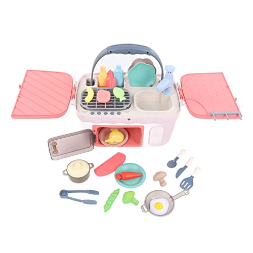 Kids Kitchen Play Set - Leichter und Tonofen mit Farbe - Änderung von Spielen, Kochutensilien und Aufbewahrungskorb für Rollenspiele und Fähigkeitenentwicklung Kids Kitchen Play Set - Leichter und Tonofen mit Farbe - Änderung von Spielen, Kochutensilien und Aufbewahrungskorb für Rollenspiele und Fähigkeitenentwicklung von PODSJD