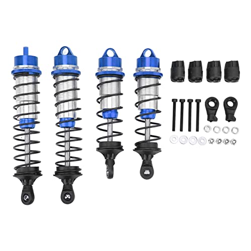 PODSJD RC Stoßdämpfer vorne hinten Aluminiumlegierung verstellbar vibrationsdämpfend langlebig für RC Modellauto (Blau) von PODSJD