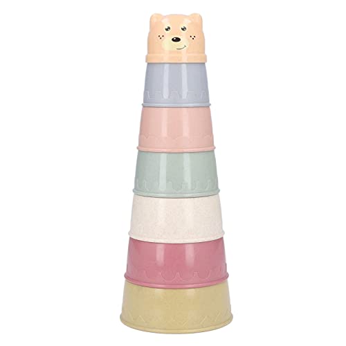 PODSJD Stapelbadspielzeug für Babys - farbenfrohe Stapelbecher Set, sicheres ABS -Material für die Entwicklung von motorischen Fähigkeiten und die Interaktion über Eltern während der PODSJD Stapelbadspielzeug für Babys - farbenfrohe Stapelbecher Set, sicheres ABS -Material für die Entwicklung von motorischen Fähigkeiten und die Interaktion über Eltern während der von PODSJD