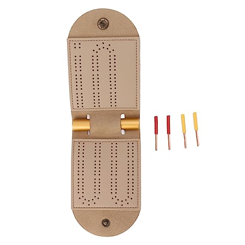 PODSJD Track Game Board - Eltern -Kinder -Interaktion, umfasst 4 Bewertungsstifte, Innen- und Außenspaß für alle Altersgruppen, Taschengröße und leichte, langlebige PU -Ledermaterial von PODSJD