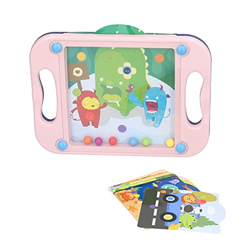 Perlenspiel -Puzzle -Board - Konzentrationsverstärker mit Handkoordinationsübung und sichere, abgerundete Kanten für Kinder (Ausgeglichener Ballpulver) von PODSJD