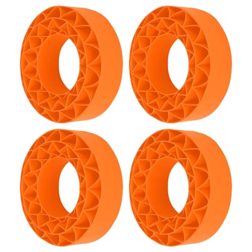 POENVFPO 1,9 Zoll des Pneumatischen Schaumstoffeinsatzes für Vibrierende Reifenreifen Verbessert den Traktionssatz von 4 Einfachen Installation Schneiderung -für 1,9 -Zoll Reifen Hergestellt (ORANGE) von POENVFPO