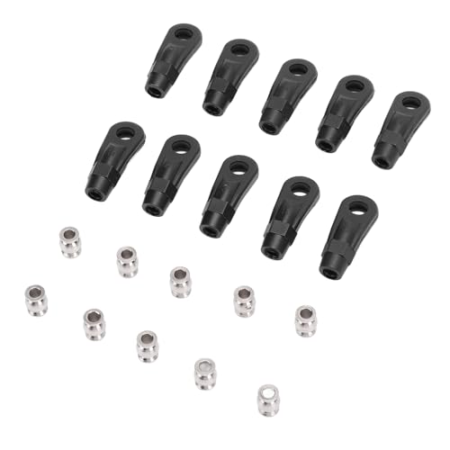 POENVFPO 10pcs M4 RC -Verbindungsstabenden, Plastik -Bahn -Stangen -Endkugelgelenk, 1/10 Crawler -Verbindungsenden mit Einstellbarer Installationstiefe für Axiale Scx10 i II III POENVFPO 10pcs M4 RC -Verbindungsstabenden, Plastik -Bahn -Stangen -Endkugelgelenk, 1/10 Crawler -Verbindungsenden mit Einstellbarer Installationstiefe für Axiale Scx10 i II III von POENVFPO