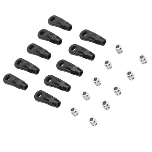 POENVFPO 10pcs M4 RC -Verbindungsstabenden, Plastikstangen -Endkugelverbindung für 1/10 Crawler mit Axial Scx10 i II III von POENVFPO
